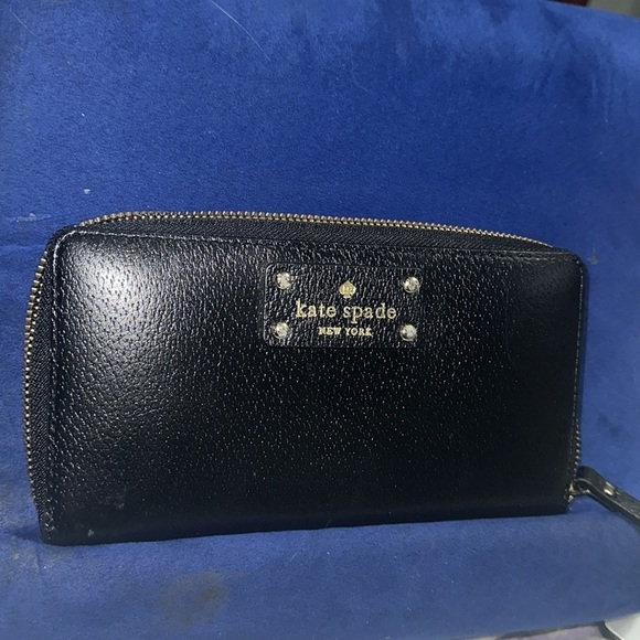 Kate Spade Black Wallet - Picture 1 of 8